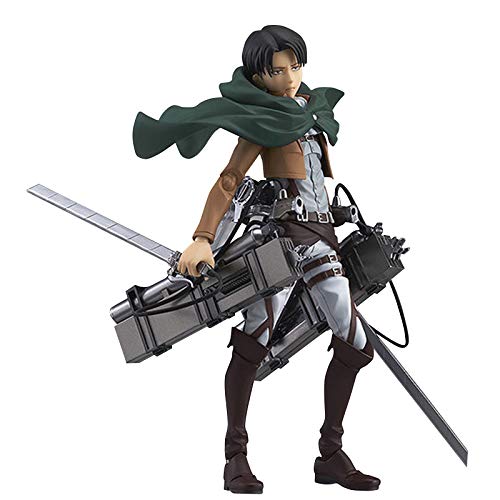 Zhongkaihua Figurine d'anime Levi Figurine d'action édition de Bataille articulations Accessoires modifiables Mobiles modèle Levi Figurine en PVC Statue