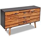 kommode 60er ebay Ein Regal pro Fach vidaXL Massivholz Highboard Kommode Sideboard Anrichte Akazienholz 115x35x70 cm