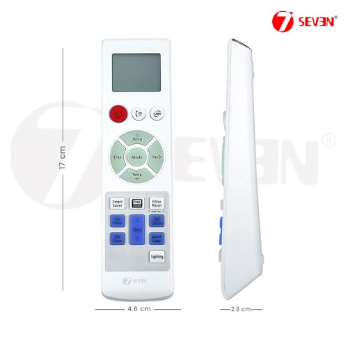 Image of 7SEVEN Compatible for Samsung Ac Remote Original ARH-2214 Model 104 of Split and Window Air Conditioner Suitable for 1 1.5 2 Ton Samsung ac - Match Exactly with Existing Model Remote Control