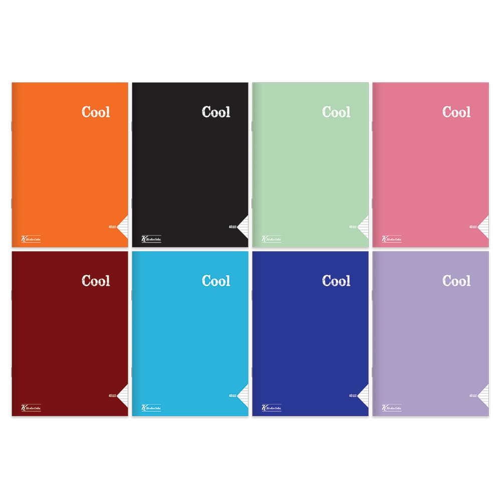 Sharp Color A5 40 Yp. a righe PP copertura filo cucito Cool quaderno