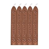 【Lo que obtienes】: 5 varillas de cera con mechas Estos palillos de cera con mecha son metálicos brillantes y clásicos, añadiendo un toque especial y elegante a tus tarjetas de invitación o sellado de regalos.