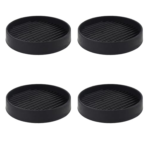 Pieds de meubles rayures sol solution dessous de verre caoutchouc noir - 2