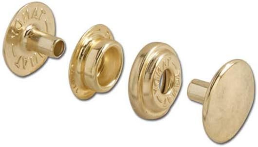 Tandy LeatherLine 24 Brass Plate Snaps 100 pack 1263-11