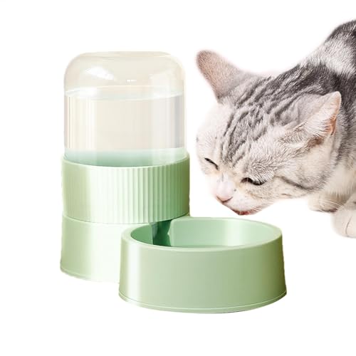 AUTOECHO Comederos automáticos para Gato, alimentador automático de Alimentos Secos para Gatos - Alimentador de Alimentos de Gran Capacidad alimentador de Alimentos dispensador de Gatos - Tazón para