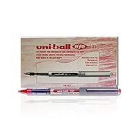 12 Stylos Roller Uni-ball Eye Designer UB-157D Pointe 0,7 Mm - Encre Super Ink Permanente, Bleu Clair