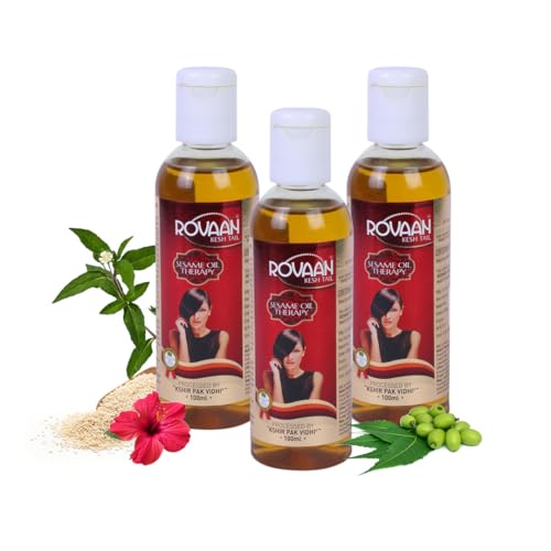 Image of Multani Rovaan Kesh Tail | Bhringraj Hair Oil | Promote Hair Regrowth and Reduce Hair Fall | 100 ml (Pack of 3)