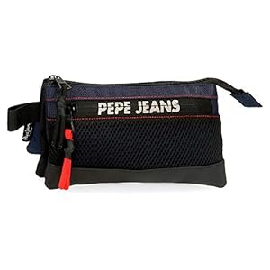 Etui Pepe Jeans Split met drie vakken, blauw, 22 x 12 x 5 cm