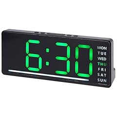 HMETOL Large Numbers LED Display, Electric Bedside Desk Clock with USB Charging, 5 Dimmers, Dual photo HMETOL Large Numbers LED Display, Electric Bedside Desk Clock with USB Charging, 5 Dimmers, Dual