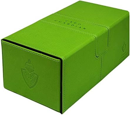Card Guardian - Premium Double Deck Box for 200+ Cards Trading Card Games TCG (Blue)