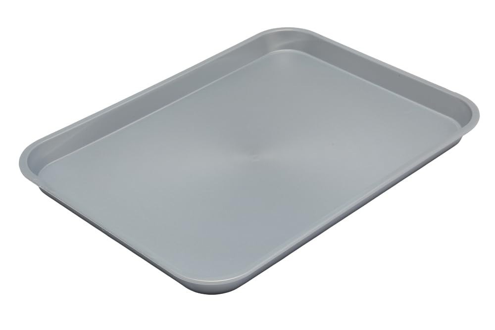 Harfield White,Grey,Silver,Black Large Display Tray 41×30.75Cm Butcher's Pastry Trays (Silver)