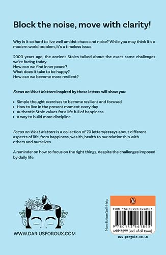 Focus on What Matters A Collection of Stoic Letters on Living Well