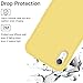 PROBIEN Liquid Silicone Case for iPhone XR Gel Soft Rubber Phone Case Full Body Drop Protection Shockproof Protective Cover 6.1 inch - Light Yellow