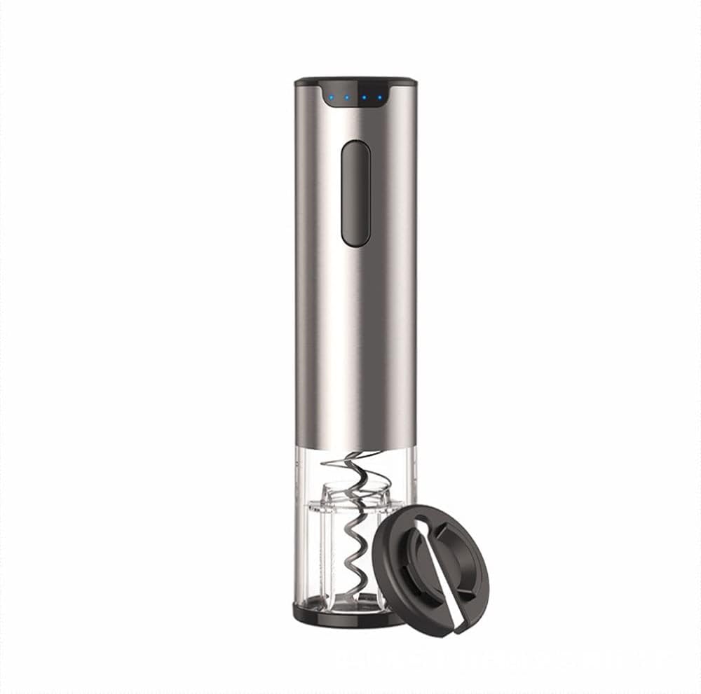 Electric Wine Opener, USB Rechargeable Wine Opener, Wine Bottle Opener, Electric Corkscrew, Wine Puller, Uncorker, Cork Remover, Stainless Steel