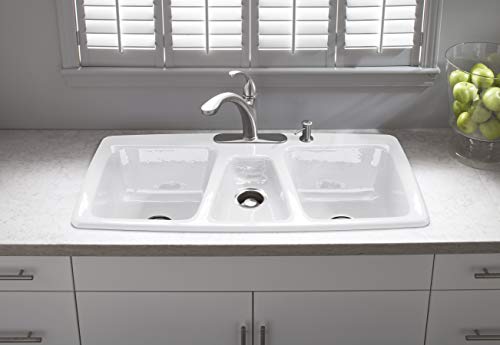Kohler K-10433-Bn Forté(R) Single 3-Hole Sink 10-1/8" Pull-Out Spray Spout Kitchen Faucet, 11.81 X 10.50 X 11.25 Inches, Vibrant Brushed Nickel #TOP4