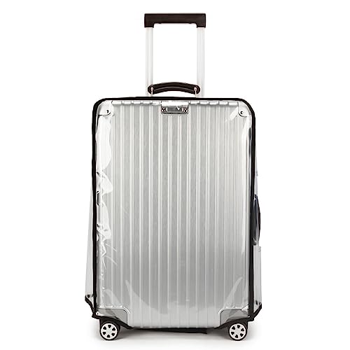 Yuppies Clear PVC Suitcase Cover, Protective Luggage Cover for 26 inch Wheeled Suitcase (26inch (17.7