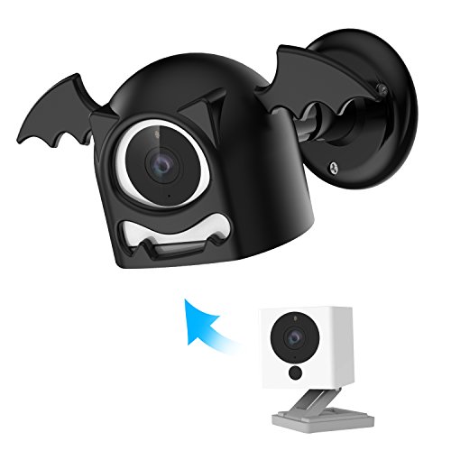 Wall Mount Cover for Wyze Cam 1080p HD Camera and iSmart Alarm Spot Camera, 360 Degree Swivel Bat Designed Indoor and Outdoor Wall Mount Bracket