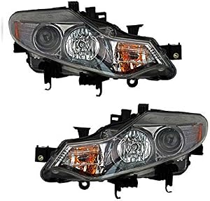 Halogen Headlight Assembly Set of 2 - Compatible with 2009-2014 Nissan Murano