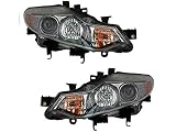 Halogen Headlight Assembly Set of 2 - Compatible with 2009-2014 Nissan Murano