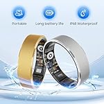 Smart Health Ring, Featuring Stress and Sleep Monitoring Functions, Compatible with iOS and Android, Waterproof Fitness Tracker for Women & Men, No Subscription Fee. (Silver, 10) - Image 4