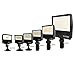 Lithonia Lighting Outdoor LED Floodlight, Adjustable Lumen Output, 3000K/4000K/5000K Switchable Color Temperature, Yoke or Slipfitter Mount, Bronze (ESXF3 ALO SWW2 YS DDB M2)