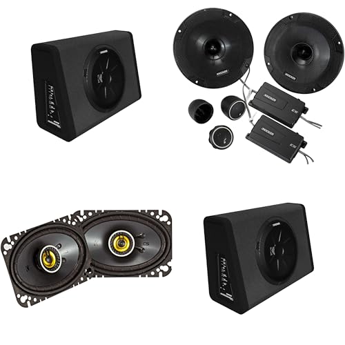 Kicker (2) 11PT250 Powered Sub Enclosure & 46CSS654 6.5