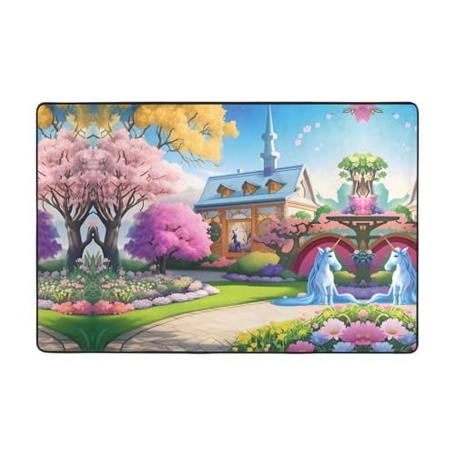 Tapis de sol absorbant en flanelle licorne pour sol sec et propre - 2