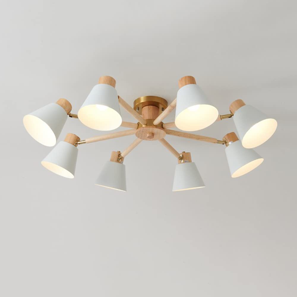 Lustres en bois de salle à manger : lustre suspendu moderne pour repas chaleureux