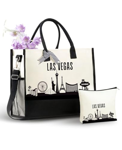 Bolso Tote Canvas InnoBeta Las Vegas Skyline miniatura 1