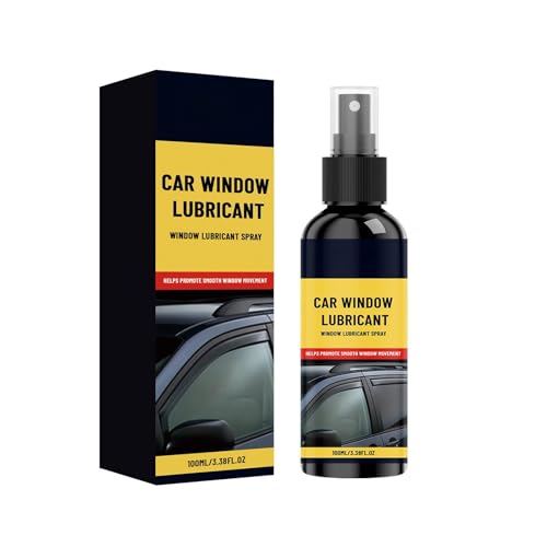 Car Window Door Silicone Seal Lubricant Spray, Smooth Window Track Lubricant, Reduce Abnormal Noise, Daily Maintenance Lubricant Suitable for All Vehicles