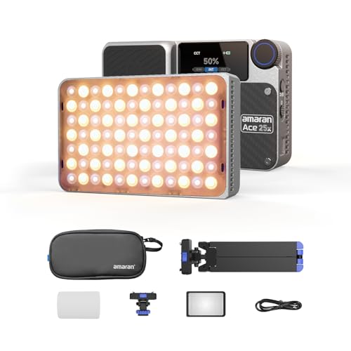 aputure amaran Ace 25X Kit 25W^BeCg F Obh[obO CzENCbN[X@\t 1/4lW CuzMEVlogE⏕ƖɍœK (Vo[)