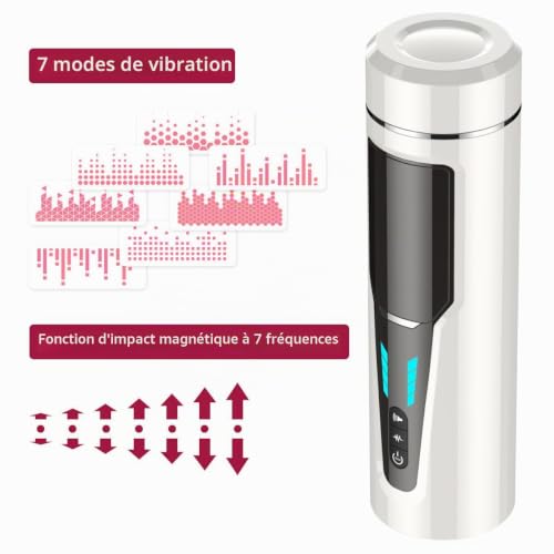 WZJBGY M-Asturbateur Masculin Automatique 13 Rotation Modes Masturbateur Mains Libre Bouche Suceuse Jouet Sexuel Pour Homme,Vagina Pussy Massager Relaxation Coupe, T-Shirt – vue 2
