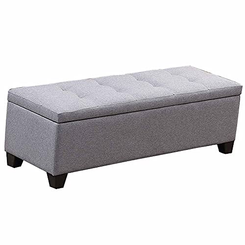 Grand repose-pieds de rangement et pouf de canape rectangulaire