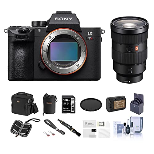 Sony Alpha a7R III Mirrorless Digital Camera (V2) with FE 24-70mm f/2.8 GM Lens Bundle with 128GB SD Card, Bag, Extra Battery, Wrist Trap, Screen Protector and Accessories