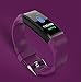 Smart watch Fitness Tracker, Fitness Watch,Heart Rate Monitor, Waterproof Smart Fitness Band with Step Counter, Calorie Counter, Pedometer Watch for Kids Women and Men (Purple)