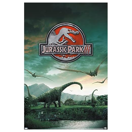 Trends International Jurassic Park 3 - Dinosaurs Wall Poster, 22.375" x 34", Premium Unframed Version