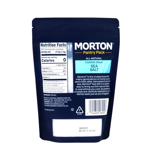 Morton Coarse Sea Salt, 1 lb