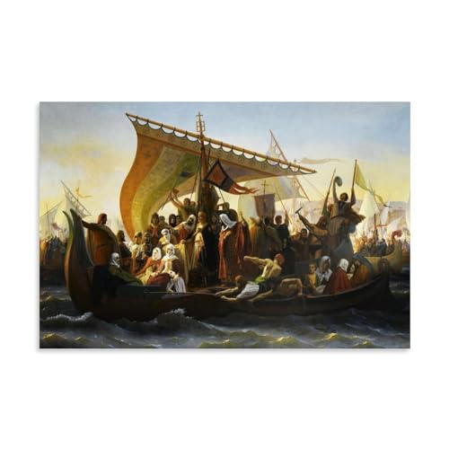 Impression sur toile Traversée du Bosphore Emile Signol pour une ambiance poétique