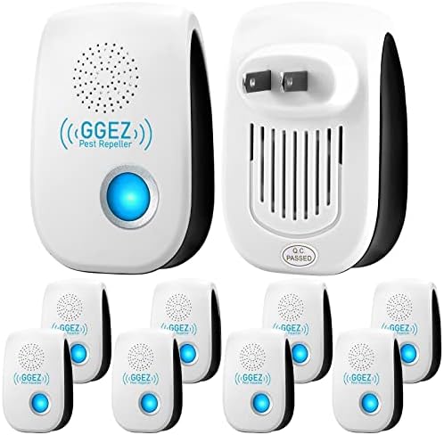 2023 Upgraded Ultrasonic Pest Repeller 8 Pack, Electronic Pest Repellent, Pest Control Plugin for Insects, Roach,Mice,Spider, Mosquito Repellent for Home, Kitchen, Office, Warehouse, Garage