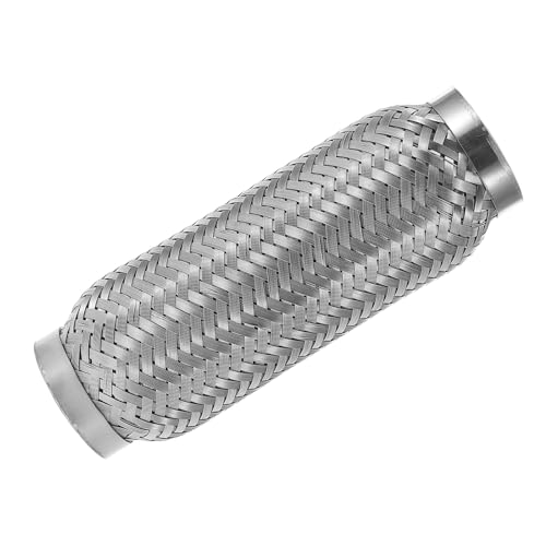 POPETPOP Tubo Escape Coche Acero Inoxidable Flexible para Camiones y Turismos Diseño Ondulado para Absorción de Vibraciones y Resistencia Altas Temperaturas Mejora Rendimiento y Fácil