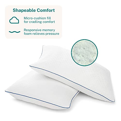 Sleep Innovations Premium Shredded Gel Memory Foam Pillow (Set of 2)