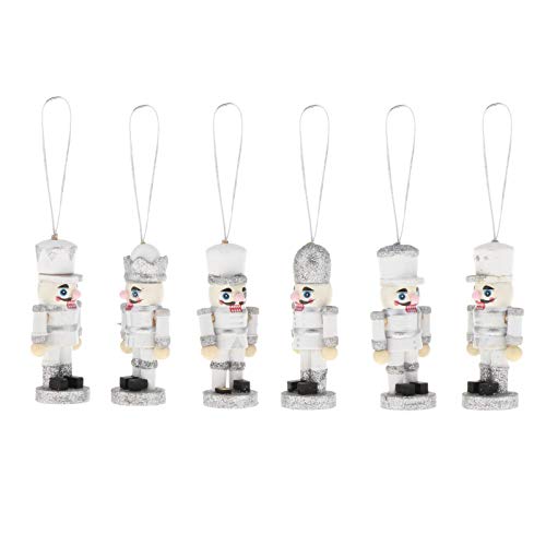 oshhni Conjunto de Enfeites de Natal 12x 6,5-7,5 Cm Quebra-nozes para Escritório No Pátio Da Casa Da