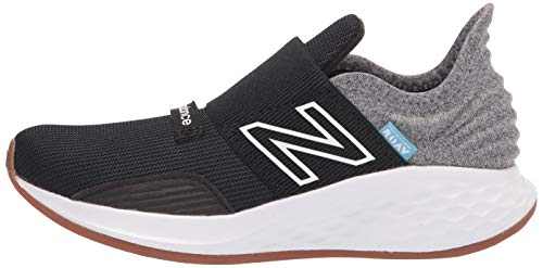 New Balance Baby Boys Fresh Foam Roav V1 Slip-On Sneaker, Black/Light Aluminum, 11.5 Wide Little Kid Us #TOP7
