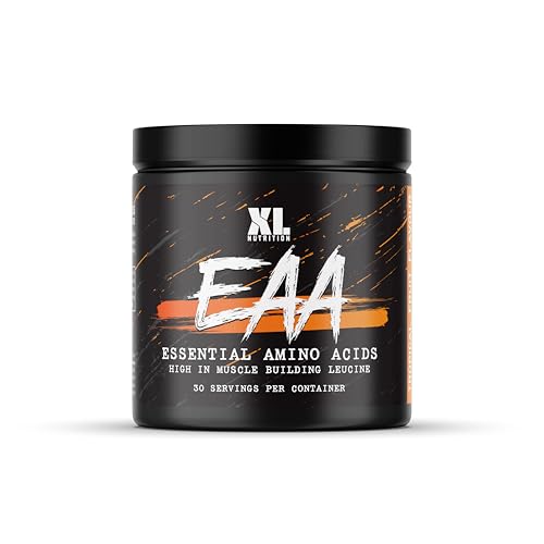 XL Nutrition EAA 375g Amino Acid Supplements - 8g EAA Amino Acids & 6g BCAAs for Muscle Growth, Recovery & Hydration - Vegan, Zero Sugar, Gluten-Free - 30 Servings (375g, Tropical Strom)