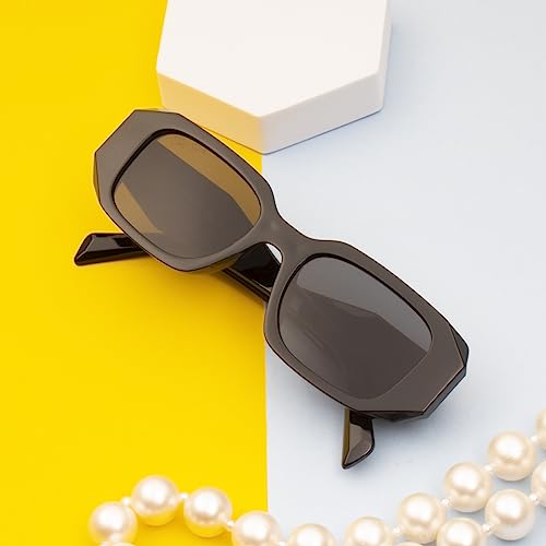 Image of Ted Smith Men's Women's UV Protection Acetate Square Sunglasses