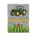 Custom Name Kids Tractor Fleece Sherpa and Minky Extra Large Printed Throw Blankets (Medium 50x60 Minky Fleece)