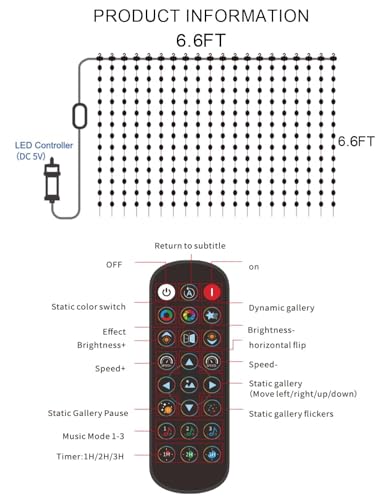 Dazzle Bright 300 LED Curtain String Lights - Image 5