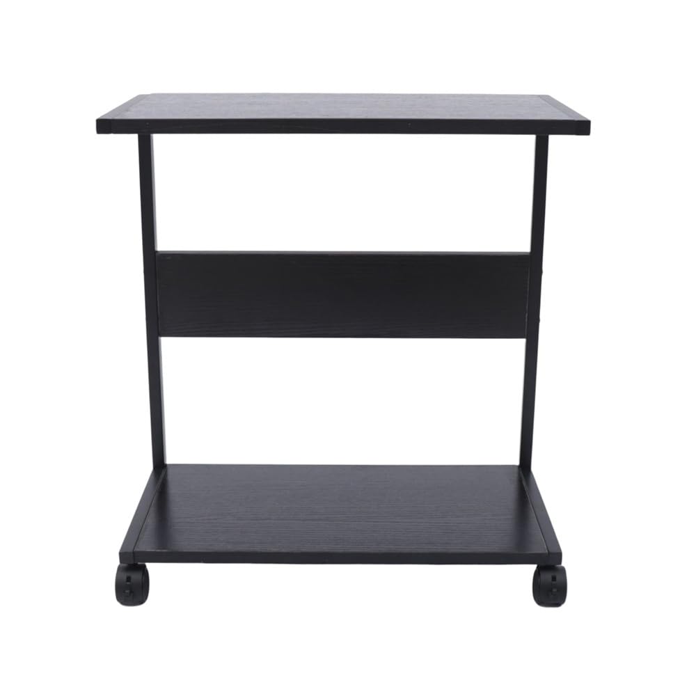 Support de boîtier PC à 2 niveaux avec roues pour bureau à domicile