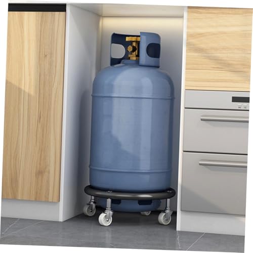 Base móvil de gas inoxidable soporte estable para almacenamiento de plataforma 7