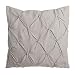 Cojín de Rombos capitoné Gris clásico de Microfibra de 60x60 cm - LOLAhome