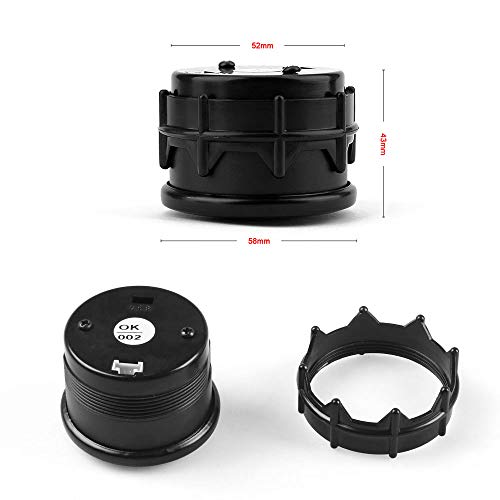 Dyno Racing 2 Inch 52Mm 12V Car Digital Voltmeter Volt Gauge Meter 20 Led Black 7.5-20V Volts Volt Car Meter #TOP3